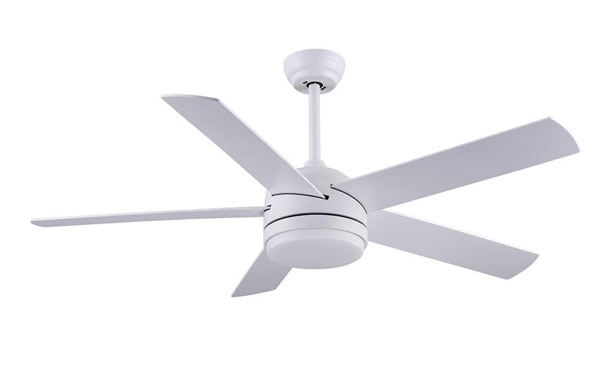 52-1083-5 52-Inch Ceiling Fan with Light and Remote Control in Matte White