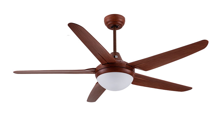 53-1024D-5 53-Inch Ceiling Fan with Light and Remote Control 3-Speed Reversible Motor