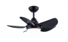 AC Fans - 30-1086BK  30-Inch Matt Black Ceiling Fan with LED Light