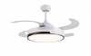 AC Fans - Retractable Ceiling Fan with Light and Remote Control 42-Inch