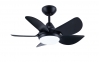 Home Fans - Ceiling Fan with Lights and Remote Control in Matte Black,30-Inch