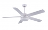 Home Fans - 52-1083-5 52-Inch Ceiling Fan with Light and Remote Control in Matte White