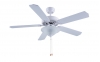Home Fans - 52-1087 52-Inch White Ceiling Fans with Lights and Remote Control with Glass Bowl Shade