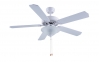 Home Fans - 52-1087 52-Inch White Ceiling Fans with Lights and Remote Control with Glass Bowl Shade