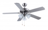 Home Fans - 52-1087 52-Inch Brushed Nickel Ceiling Fan with Light and Remote Control with Glass Shade