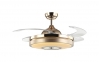 Retractable Fans - 42-5062 42-Inch Retractable Ceiling Fan with Light and Remote Control