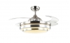 Retractable Fans - 42-8666 42-Inch Retractable Ceiling Fan with Light and Remote Control